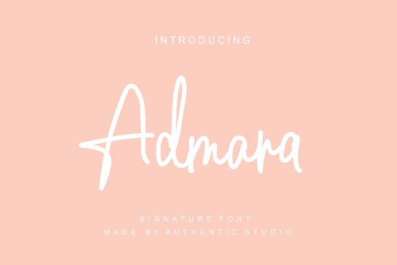 Admara: A Handwritten Font for Polished Branding
