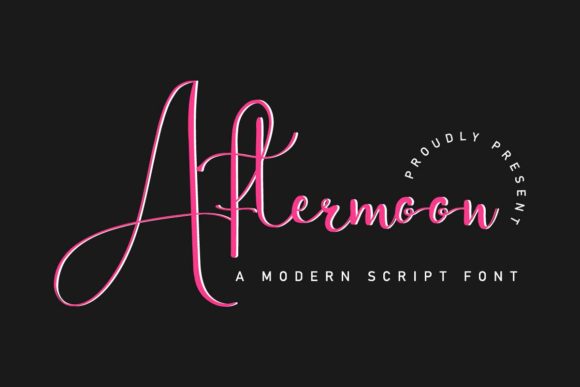Aftermoon: A Handwritten Font for Elegant Publishing