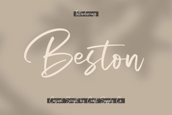 Beston: A Sweet and Cursive Handwritten Font for Web Design