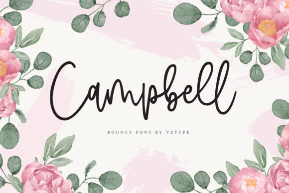 Campbell: A Modern Calligraphy Font for Editorial Elegance