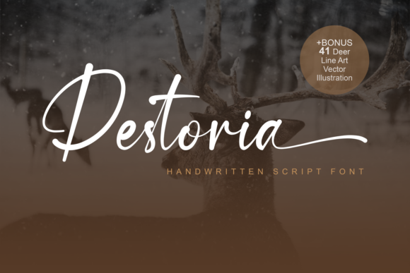Destoria: A Handwritten Font for Engaging Visuals