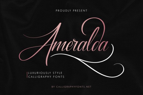 Discover Ameralda: The Elegant Script Font for Makers