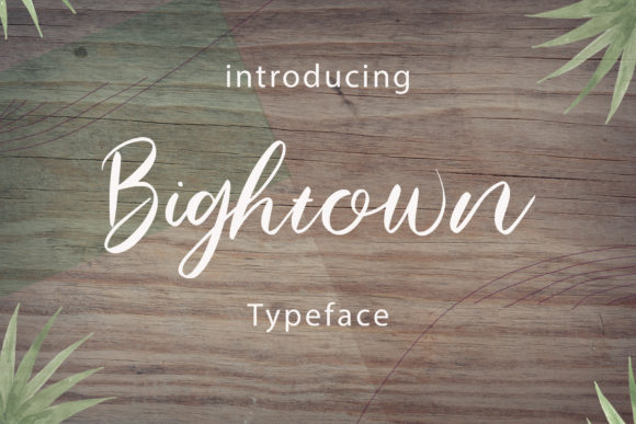 Discover Bightown: A Handwritten Font for Web Design