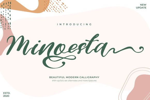 Discover Minoesta: A Handwritten Font for Elegant Branding