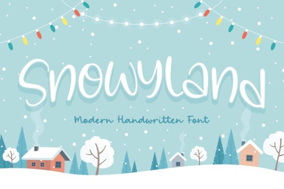 Discover Snowyland: A Whimsical Handwritten Font for Web Design