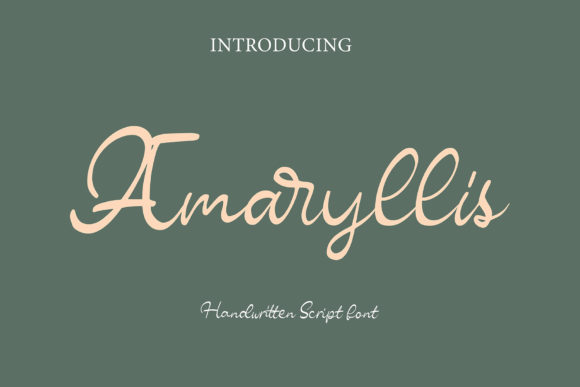 Elevate Your Editorial Design with Amaryllis Font