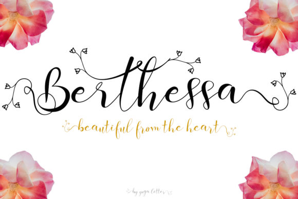 Enhance Your Brand with Berthessa: A Romantic Script Font