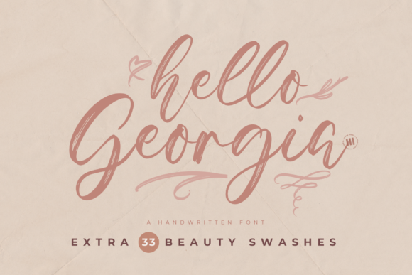 Hello Georgia: A Graceful Font for Elegant Design