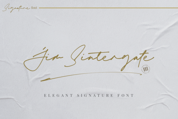 Jim Sintergate: A Handwritten Font for Professional Branding