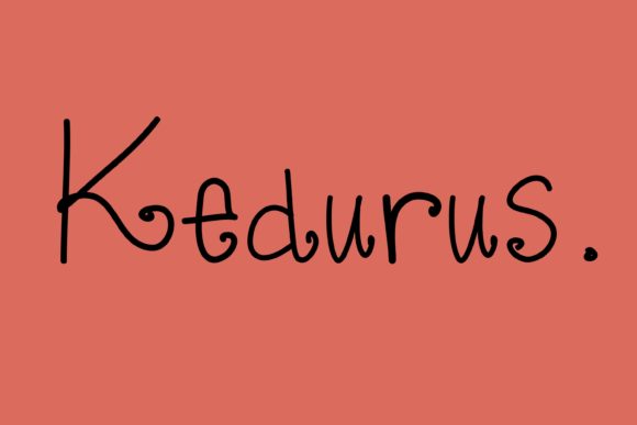 Kedurus: A Delicate and Stylish Handwritten Font