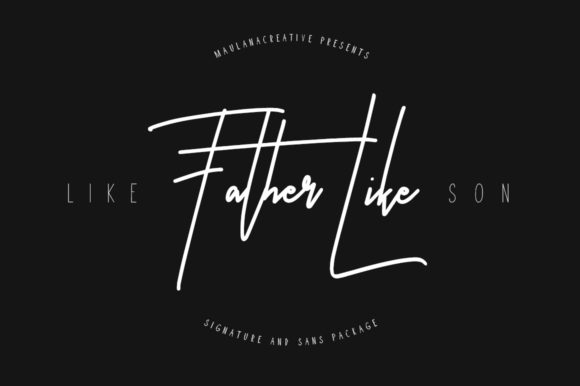 Like Father Like Son: A Versatile Font for Crafters