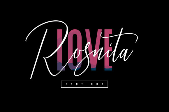 Love Rosnita Duo: Your Go-To Font for Eye-Catching Campaigns