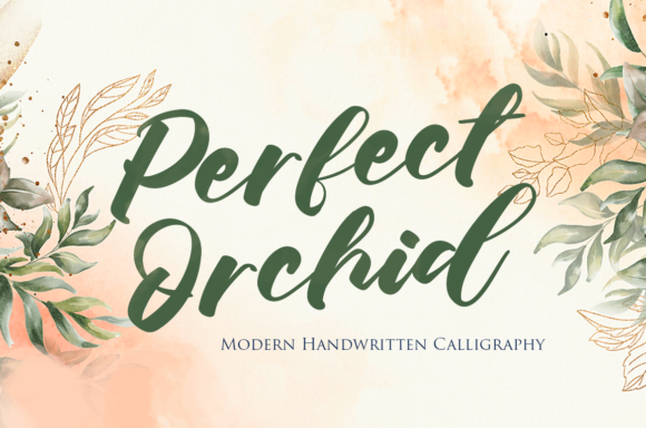 Perfect Orchid: A Handwritten Font for Elegant Branding