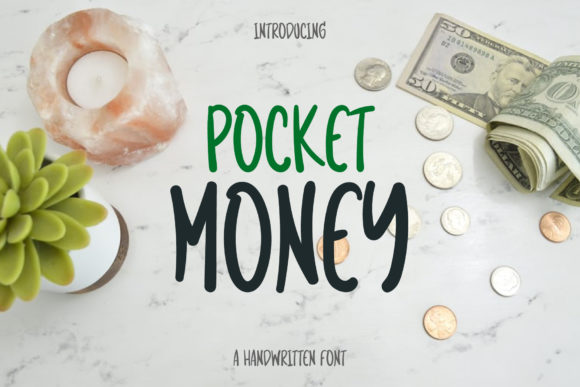 Pocket Money: A Handwritten Font for Editorial Charm
