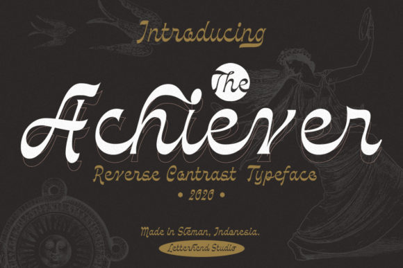 The Achiever: A Vintaged Handwritten Font for Crafters